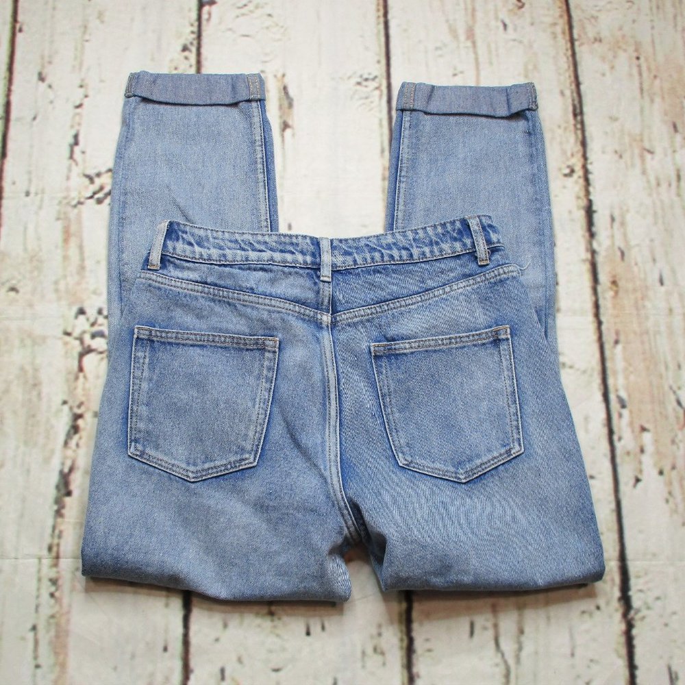 Nasty Gal Ultra High Rise Crop Destroyed Jeans - Picture 4 of 7